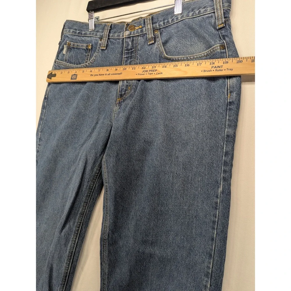 Carhartt B460 DPS‎ Mens Relaxed Fit Straight Leg Jeans Blue Medium Wash 35x30